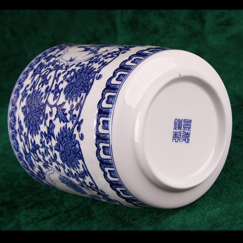 苗苗紅 景德鎮青花瓷茶杯帶蓋 辦公家用陶瓷水杯子茶具 NZ 款2 青花喜上眉梢杯